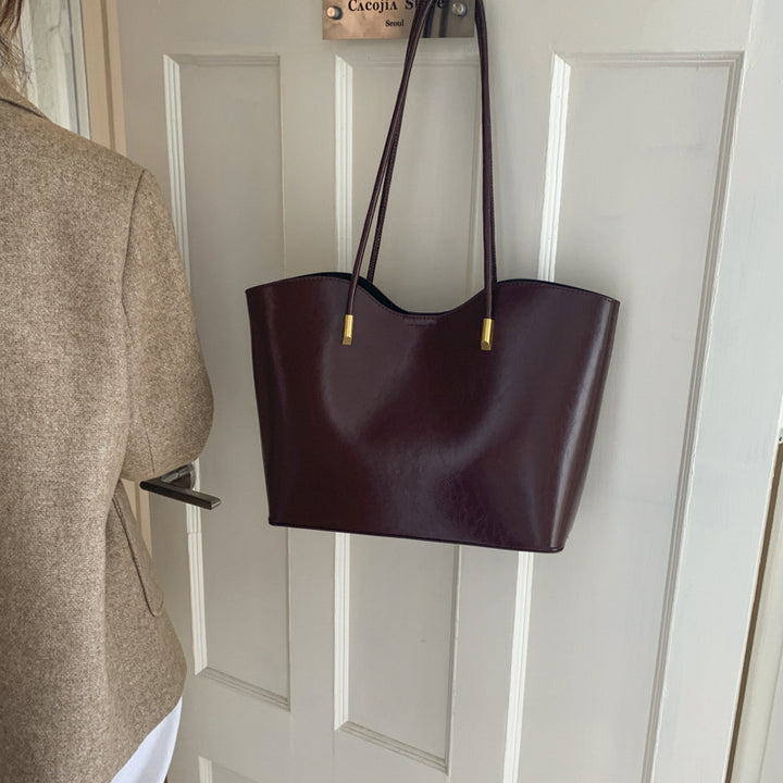 Damen elegante Shopper-Tasche mit geschwungener Silhouette Nord Taschen