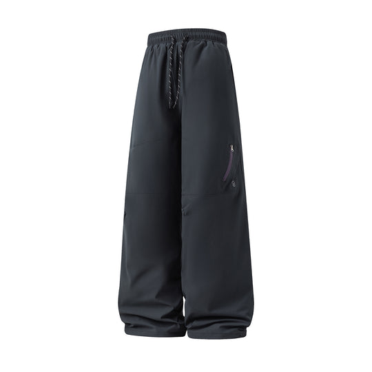 Unisex Weite wasserabweisende Outdoor-Hose mit hohem Bund und Reißverschlusstasche Nord Taschen