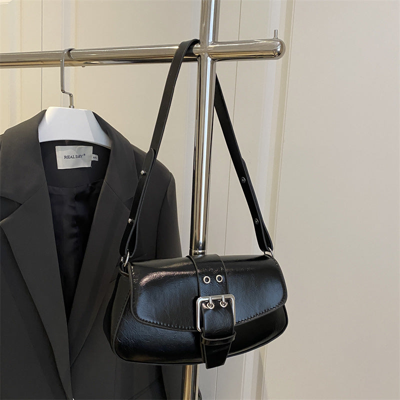 Damen Umhängetasche mit eleganter Schnallenverzierung Nord Taschen