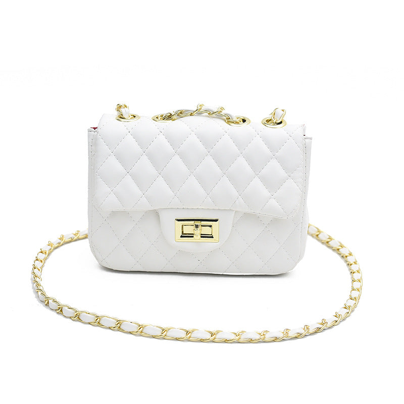 Damen Mini-Schultertasche im eleganten Steppmuster mit goldenen Akzenten Nord Taschen
