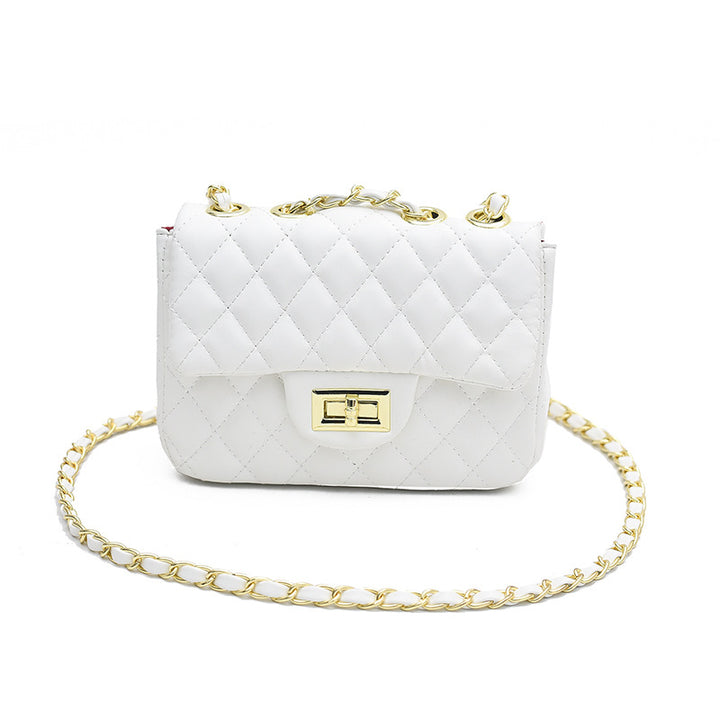 Damen Mini-Schultertasche im eleganten Steppmuster mit goldenen Akzenten Nord Taschen