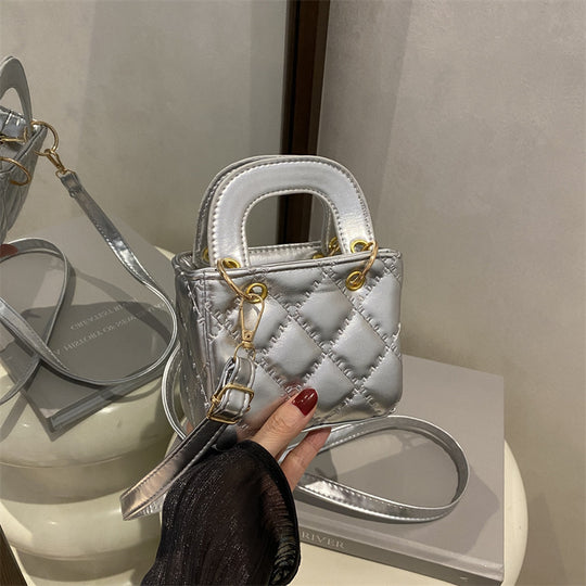Damen elegante Handtasche mit glänzender Oberfläche und abnehmbarem Schulterriemen Nord Taschen