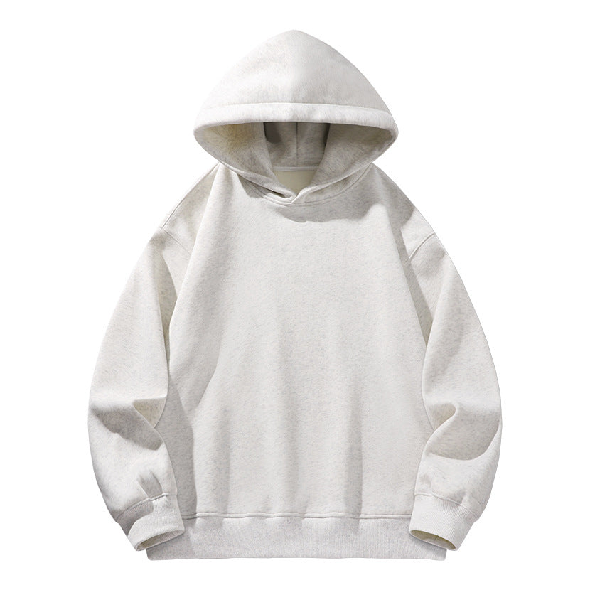 Damen Oversize Kapuzenpullover aus weichem Baumwollmix mit geripptem Saum und Raglanärmeln Nord Taschen