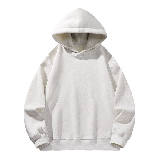 Damen Oversize Kapuzenpullover aus weichem Baumwollmix mit geripptem Saum und Raglanärmeln Nord Taschen