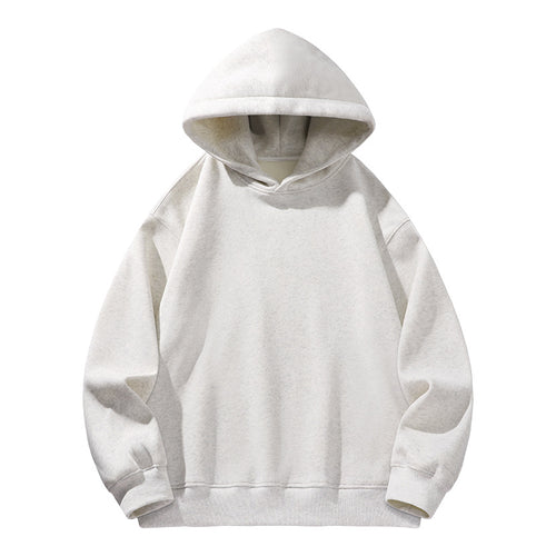 Damen Oversize Kapuzenpullover aus weichem Baumwollmix mit geripptem Saum und Raglanärmeln Nord Taschen