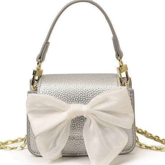 Damen Mini-Handtasche mit dekorativem Schleifen-Design Nord Taschen
