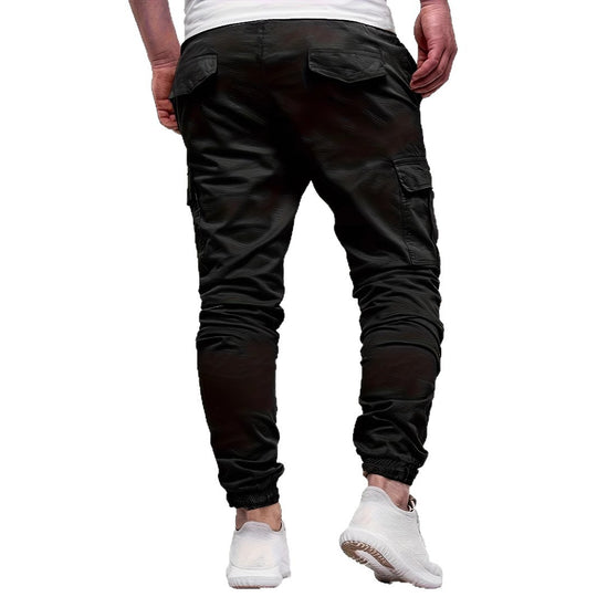 Herren Tapered Cargojogginghose mit Tunnelzug, Knöchelabschluss & Mehrfachtaschen Nord Taschen