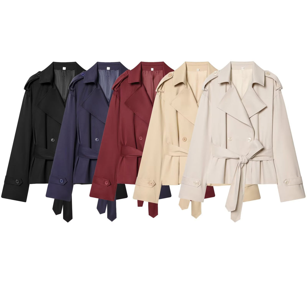 Damen Leichte wattierte Windjacke mit Stehkragen und Polka‑Dot‑Print Nord Taschen