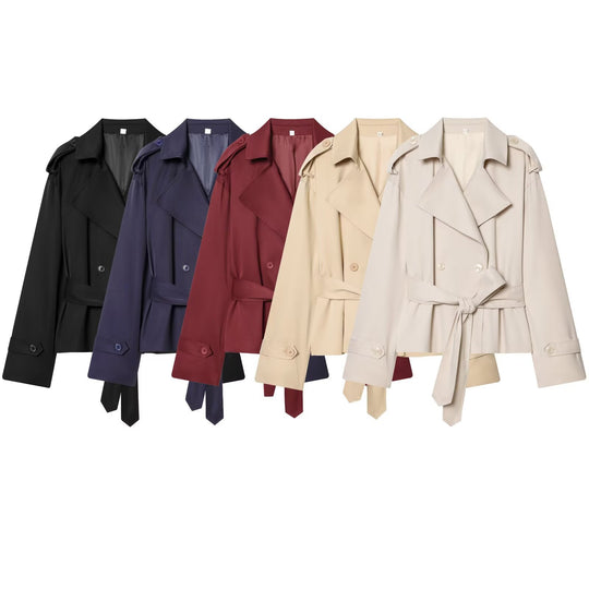 Damen Leichte wattierte Windjacke mit Stehkragen und Polka‑Dot‑Print Nord Taschen