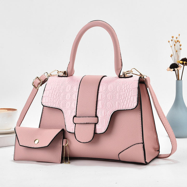 Damen Handtasche mit strukturiertem Leder und abnehmbarem Kartenetui Nord Taschen