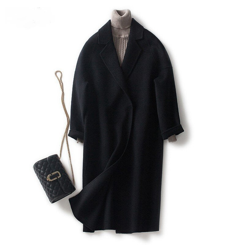 Damen Modischer Oversized-Mantel Nord Taschen