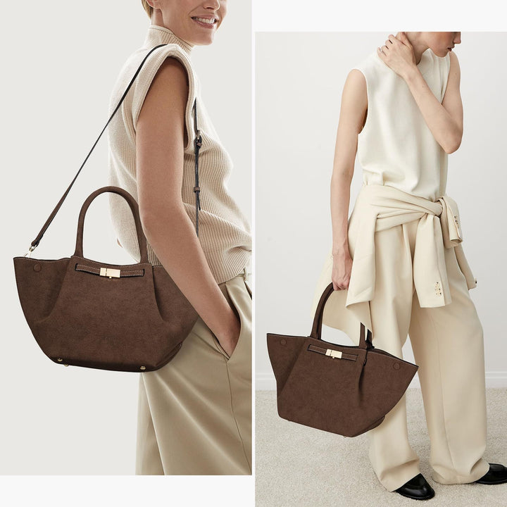 Nord Taschen | Large Suede Shoulder Handbag