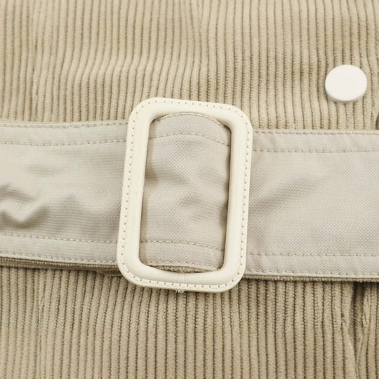 Damen Kurzjacke aus Cord mit taillierendem Gürtel und Druckknopfleiste Nord Taschen