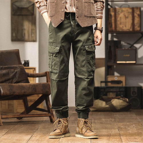 Herren Cargo-Jogginghose im Utility-Look mit Tunnelzugbund und Reißverschluss-Knöcheln Nord Taschen