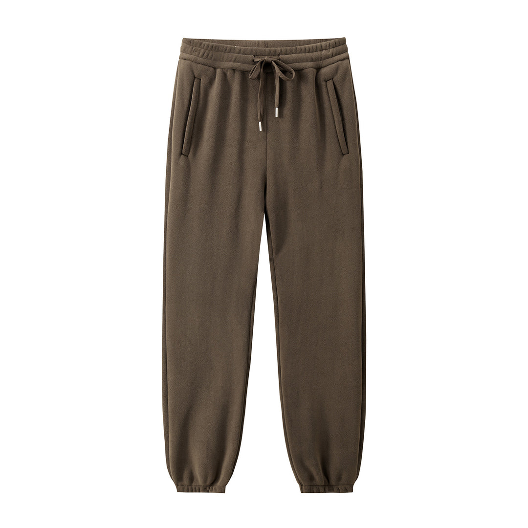 Herren Fleece-Jogginghose mit elastischem Bund, Kordelzug und gerippten Bündchen Nord Taschen
