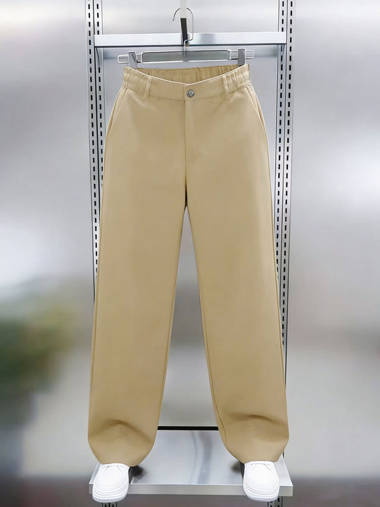 Herren weite Chinohose im Relaxed‑Fit mit elastischem Komfortbund und Seitentaschen Nord Taschen