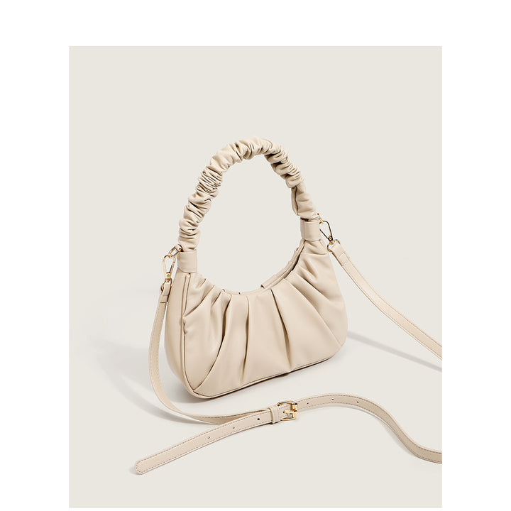 Damen Hobo-Tasche mit gerafftem Design und elastischem Schulterriemen Nord Taschen
