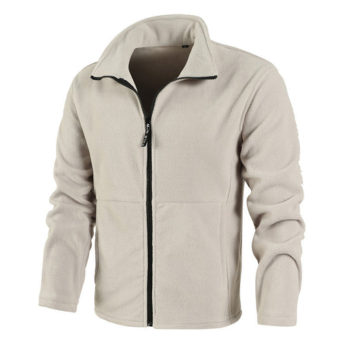 Herren Thermo-Fleecejacke mit hohem Stehkragen, durchgehendem Reißverschluss und technischer Microfleece-Qualität Nord Taschen