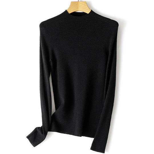 Damen Feinstrickpullover mit Stehkragen und schlanker Silhouette Nord Taschen