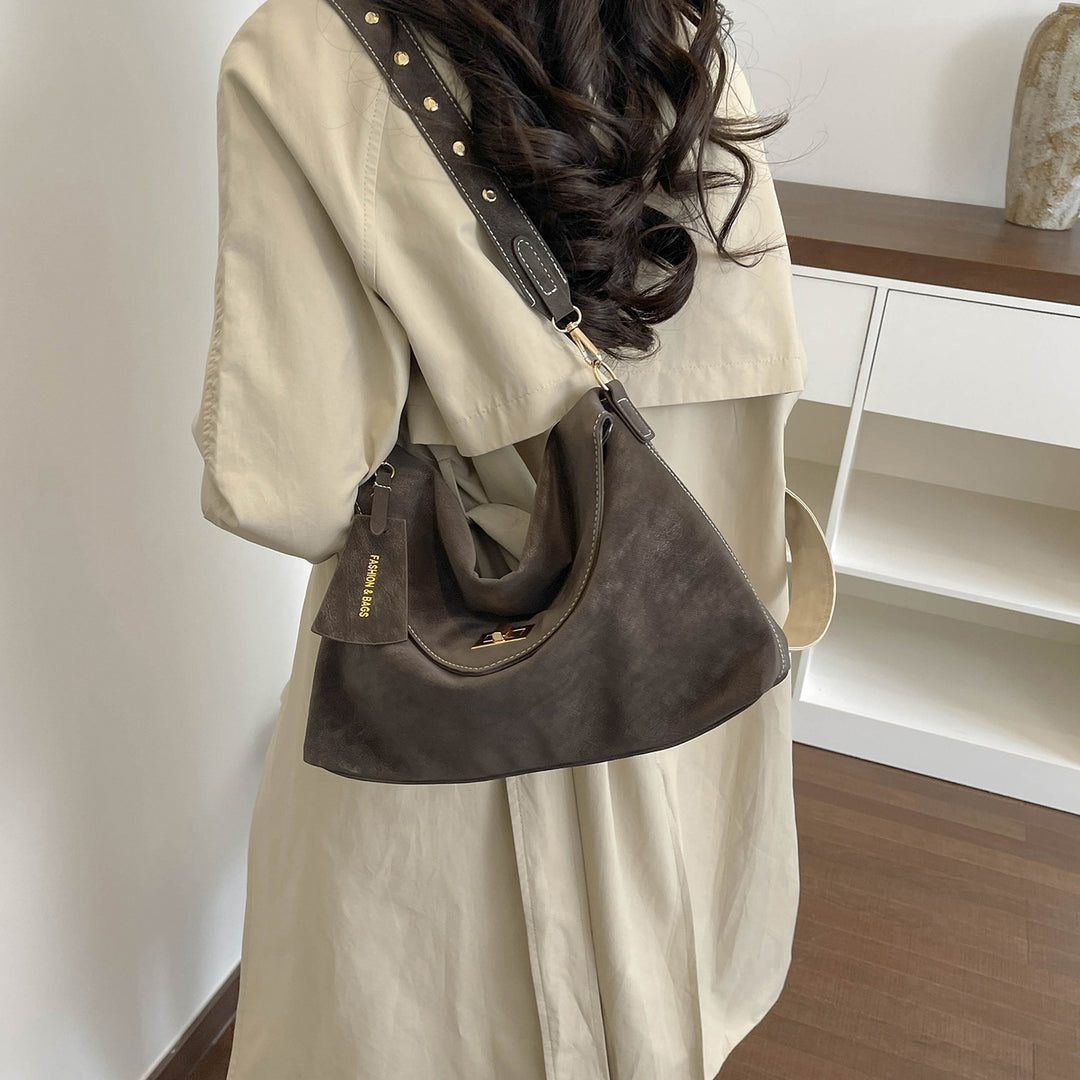 Damen elegante Schulterhandtasche mit verstellbarem Trageriemen Nord Taschen