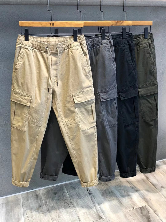 Herren Cargohose im Camouflage-Utility-Stil mit geradem Bein und robustem Canvas Nord Taschen