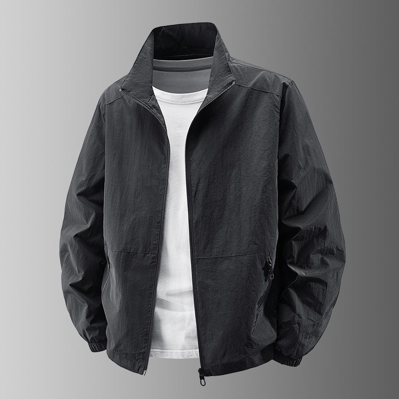 Herren Ultralight Technical Blousonjacke mit elastischen Bündchen, verdeckten Reißverschlusstaschen & atmungsaktivem Nylonmix Nord Taschen