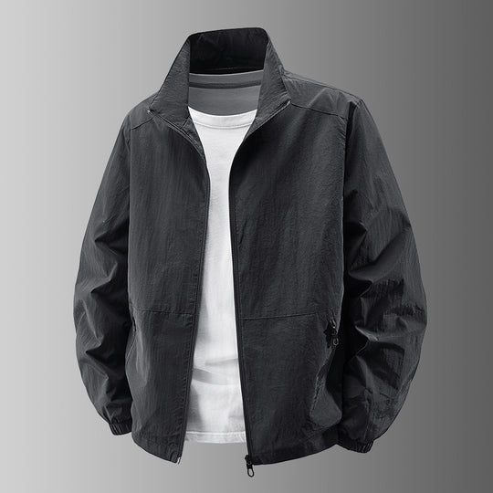 Herren Ultralight Technical Blousonjacke mit elastischen Bündchen, verdeckten Reißverschlusstaschen & atmungsaktivem Nylonmix Nord Taschen
