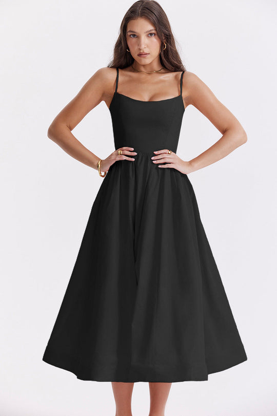Damen Maxikleid mit floralem Print und verstellbaren Spaghettiträgern