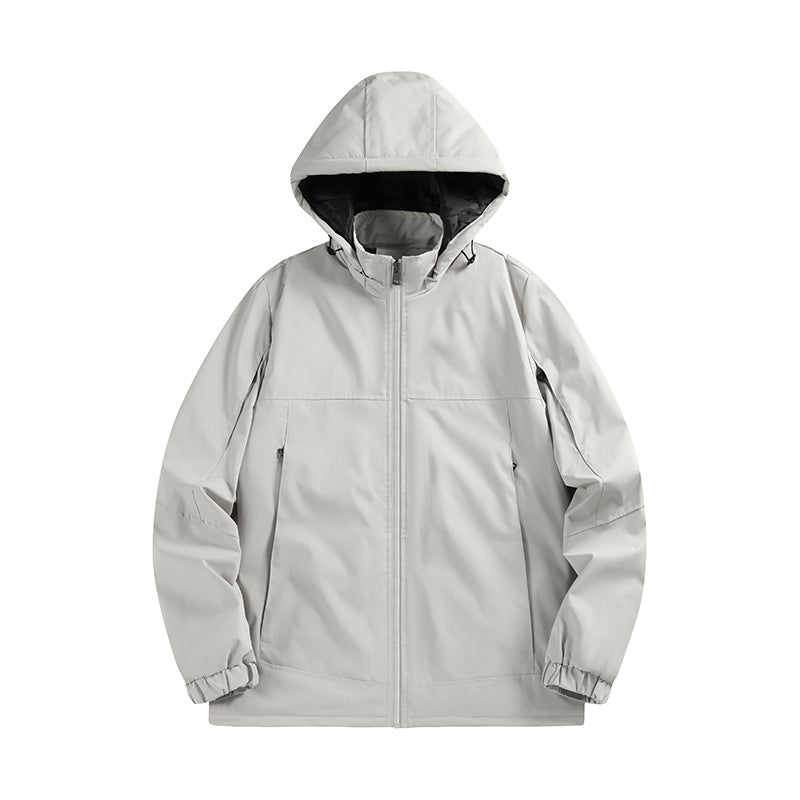 Herren Wasserabweisende Softshelljacke mit Kapuze, winddicht und atmungsaktiv Nord Taschen