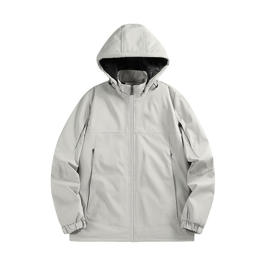 Herren Wasserabweisende Softshelljacke mit Kapuze, winddicht und atmungsaktiv Nord Taschen
