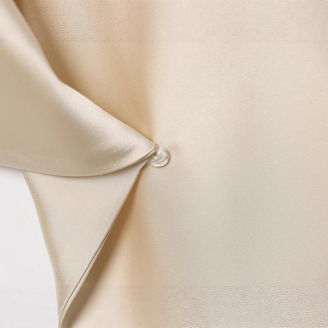 Damen Langes Hemdblusen-Kleid mit Schleifenkragen und Kimonoärmeln Nord Taschen