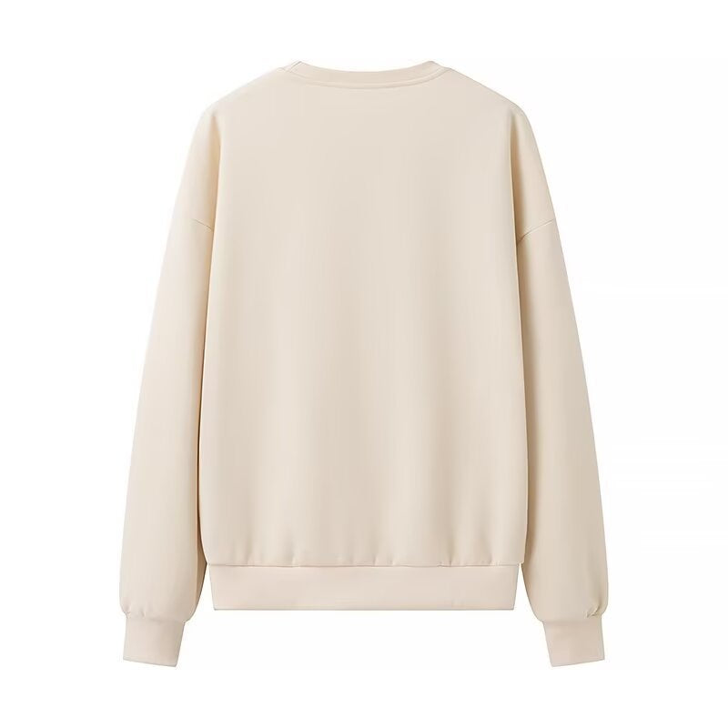 Damen Oversize-Sweatshirt mit dekorativer Schleifenapplikation Nord Taschen