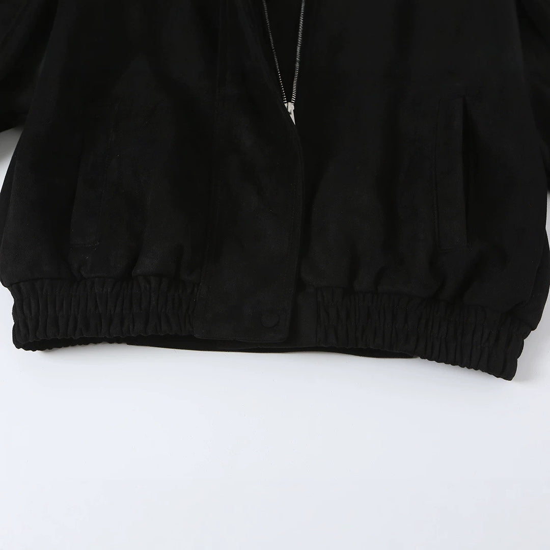 Damen Kurze Doppelreihige Cabanjacke mit hohem Stehkragen und Schulterriegeln Nord Taschen
