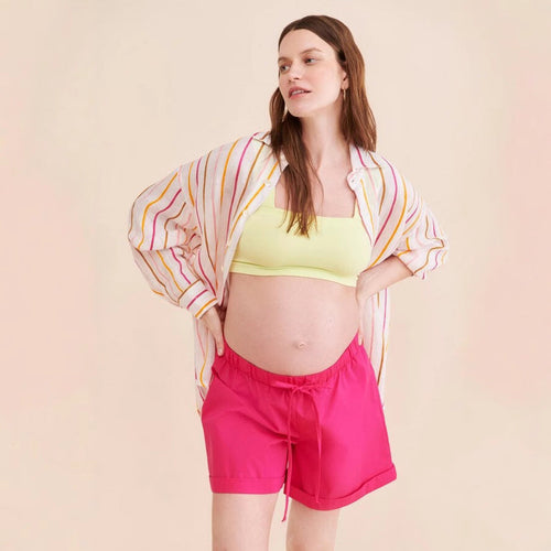Damen Umstandsshorts mit verstellbarem Bund und atmungsaktivem Stoff Nord Taschen