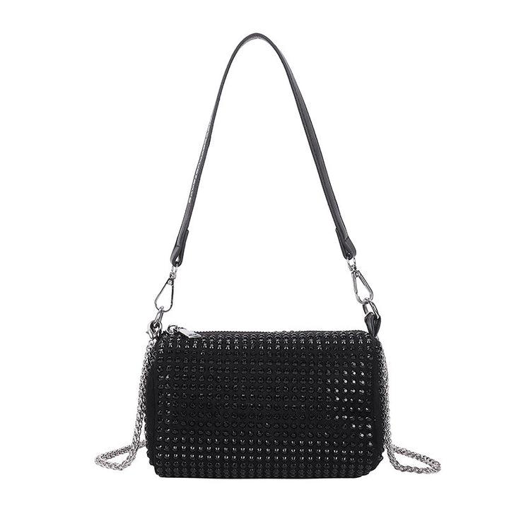 Damen Glamouröse Umhängetasche mit funkelnden Rhinestone-Akzenten Nord Taschen