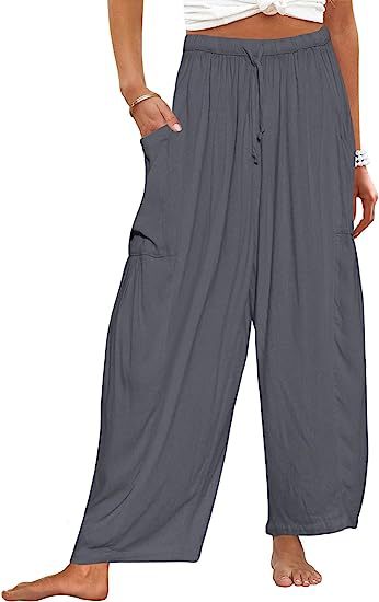 Damen Modische Leinenhose Nord Taschen