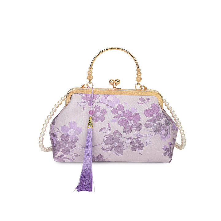 Damen elegante Clutch mit floralem Design Nord Taschen