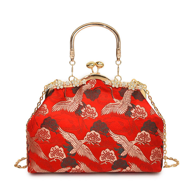 Damen elegante Handtasche mit aufwendigem Vogel-Design Nord Taschen