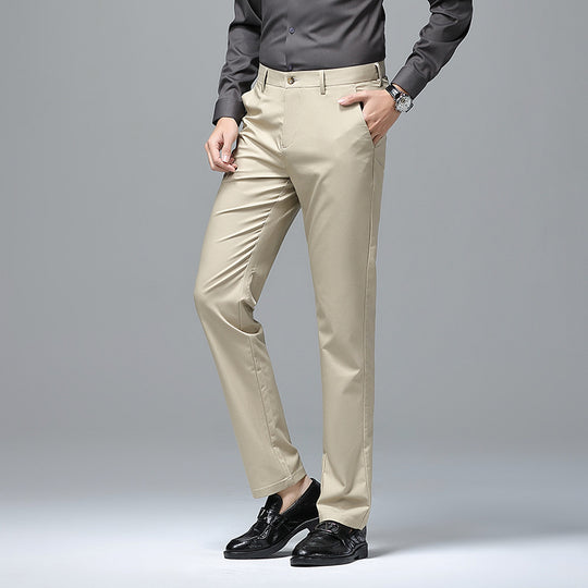 Herren Elegante Slim‑Fit Chino‑Hose mit Bügelfalte und Stretchkomfort Nord Taschen