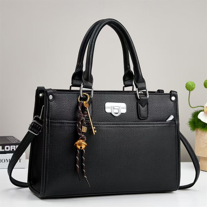 Damen Handtasche mit strukturiertem Design und abnehmbarem Tragegurt Nord Taschen