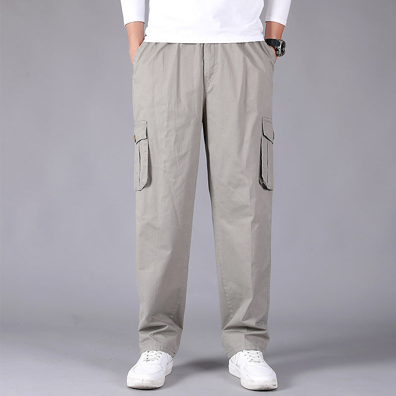 Herren Cargohose im Utility‑Stil mit elastischem Bund, geradem Bein und aufgesetzten Klappentaschen Nord Taschen