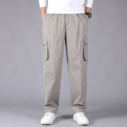 Herren Cargohose im Utility‑Stil mit elastischem Bund, geradem Bein und aufgesetzten Klappentaschen Nord Taschen
