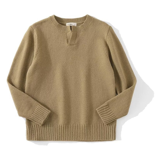 Damen Grobstrickpullover mit Stehkragen Nord Taschen