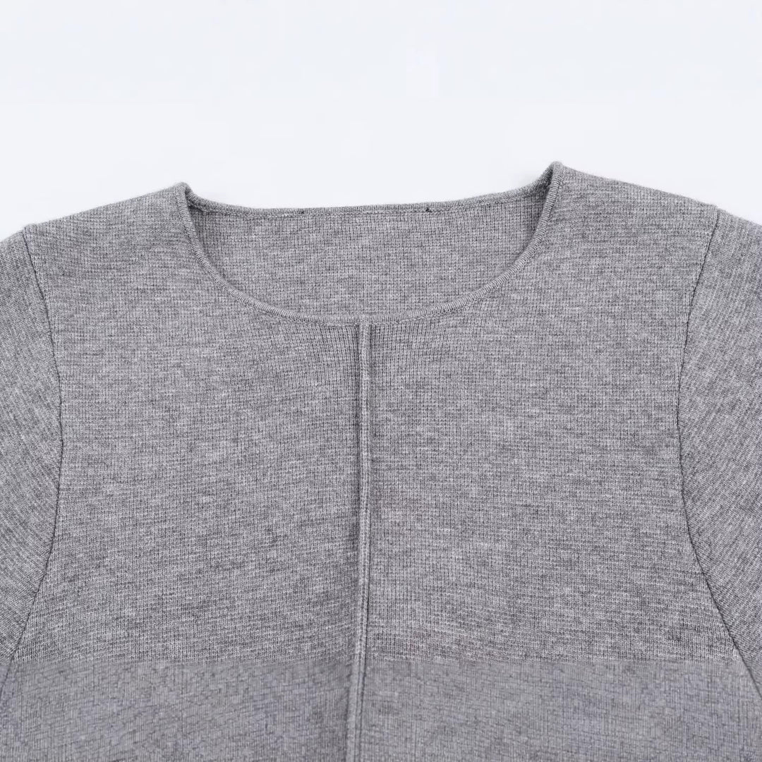 Damen Feinstrick-Pullover mit Tunnelzug‑Taillenband und Ballonärmeln Nord Taschen