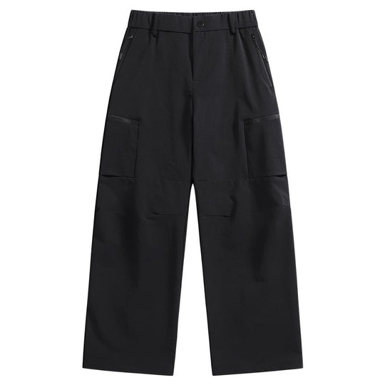 Herren Technische Utility-Cargo-Hose mit weitem Bein, elastischem Bund & Reißverschlusstaschen Nord Taschen