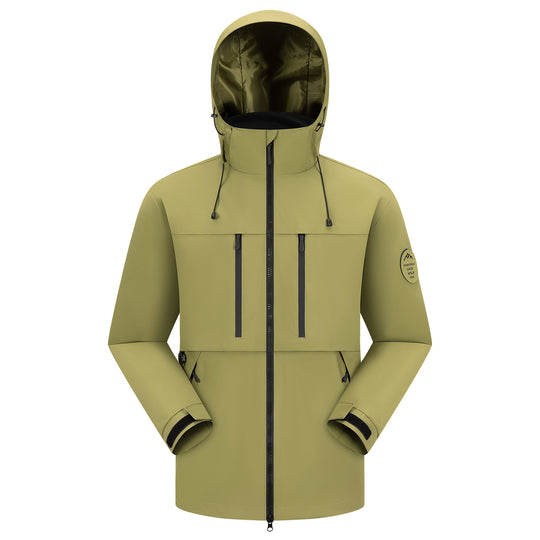 Herren Regen-Softshellparka mit längerer Silhouette, verschweißten Nähten und wasserabweisenden Reißverschlüssen Nord Taschen