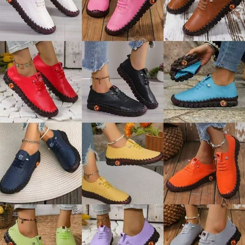Damen Leichter, weicher Slipper mit handgenähter Gummisohle und elastischer Schnürung Nord Taschen