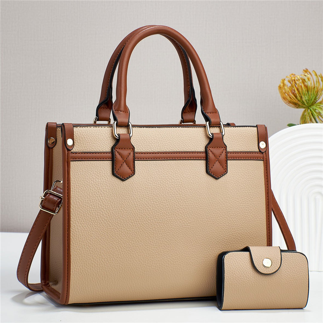 Damen elegante Handtasche mit praktischen Fächern und abnehmbarer Clutch Nord Taschen