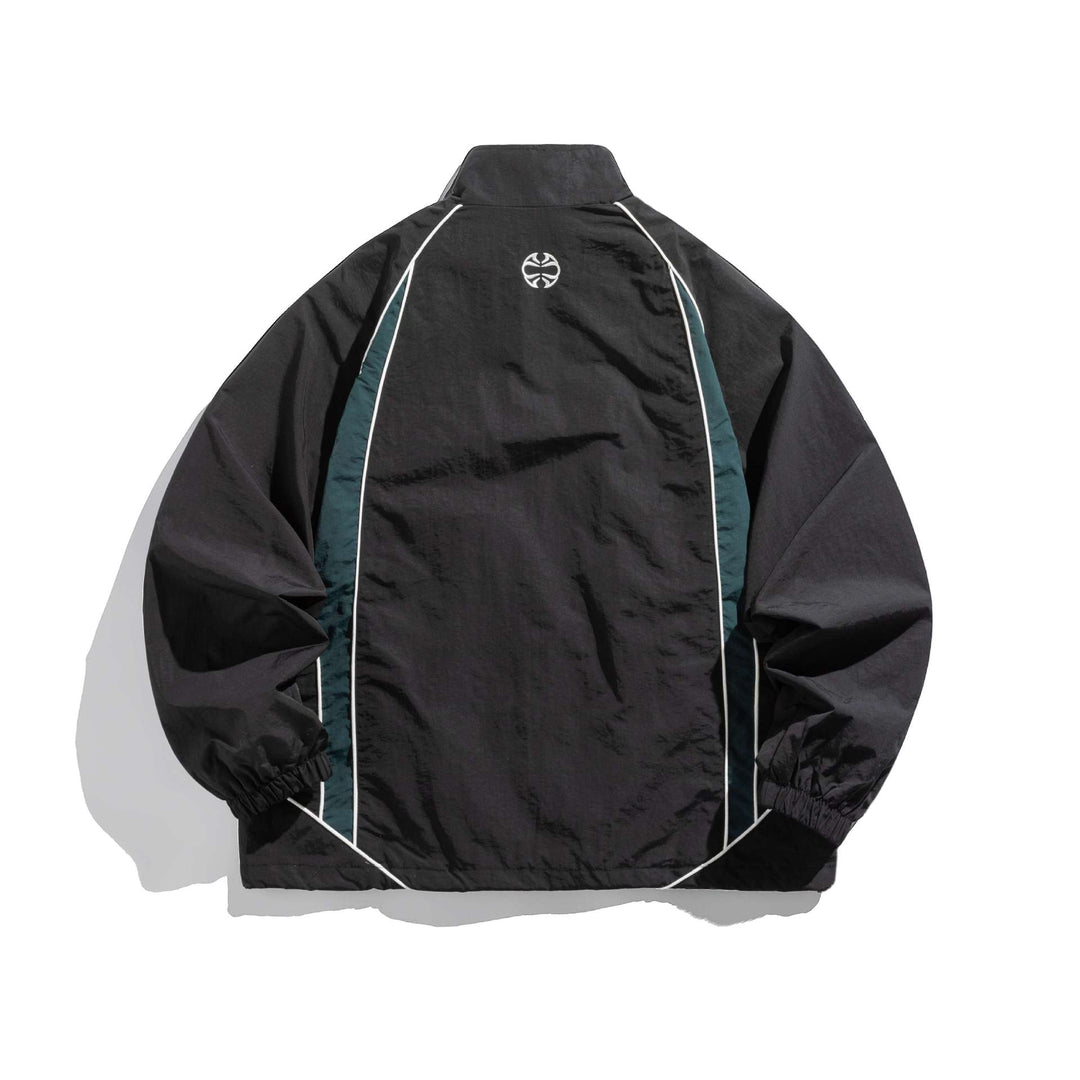 Unisex Leichte Boxy-Trackjacke mit Kontrastpaspeln Nord Taschen