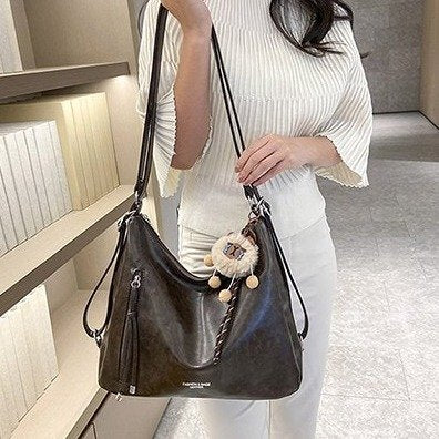 Damen multifunktionale Schultertasche aus hochwertigem Kunstleder Nord Taschen